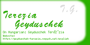 terezia geyduschek business card